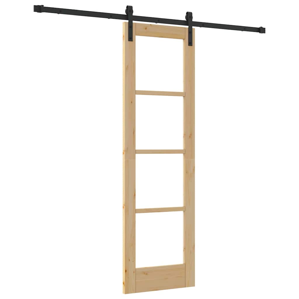 Libisev uks ORKDAL Looduslik ja must 61 x 198,5 cm