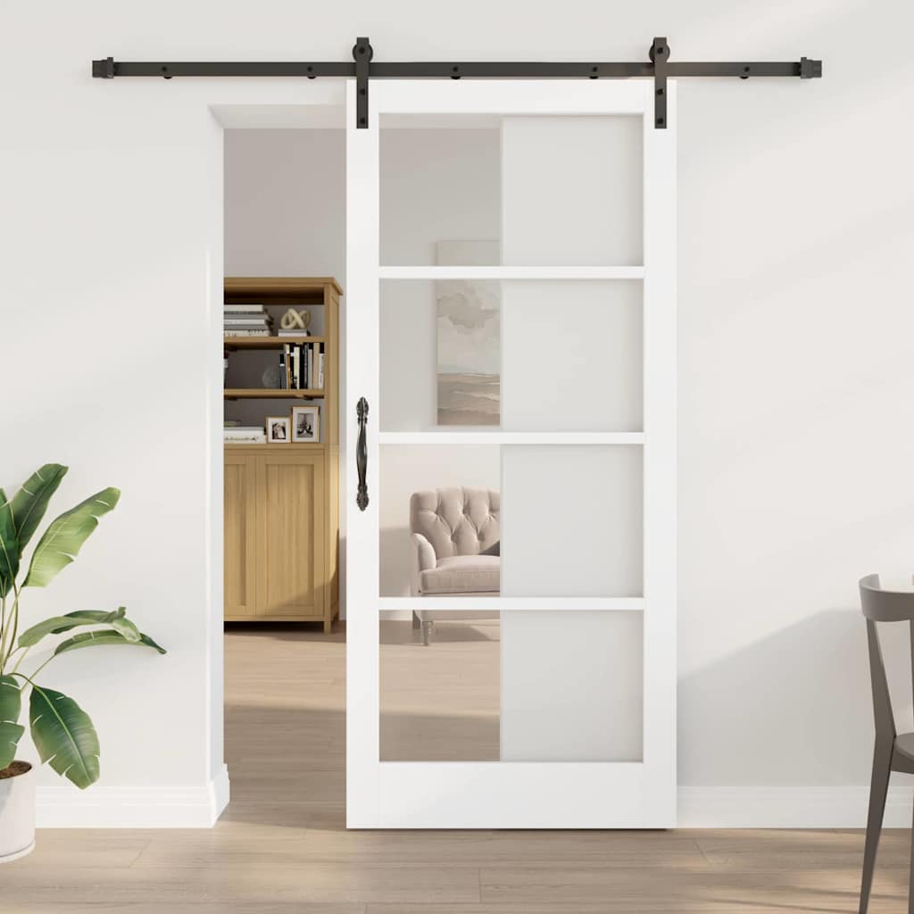 Libisev uks ORKDAL Valge ja must 93 x 211 cm