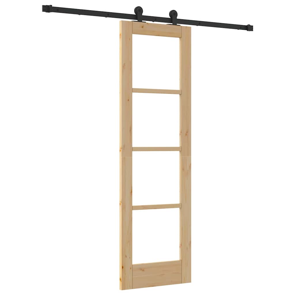 Libisev uks ORKDAL 61 x 198,5 cm Soe männipuit ja klaas