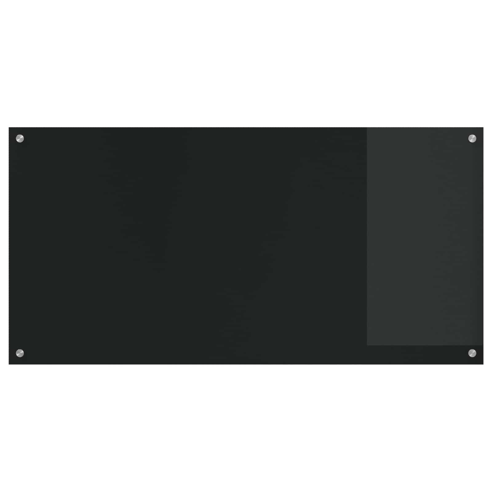 Köögiseina paneel Must 120 x 60 cm karastatud klaas