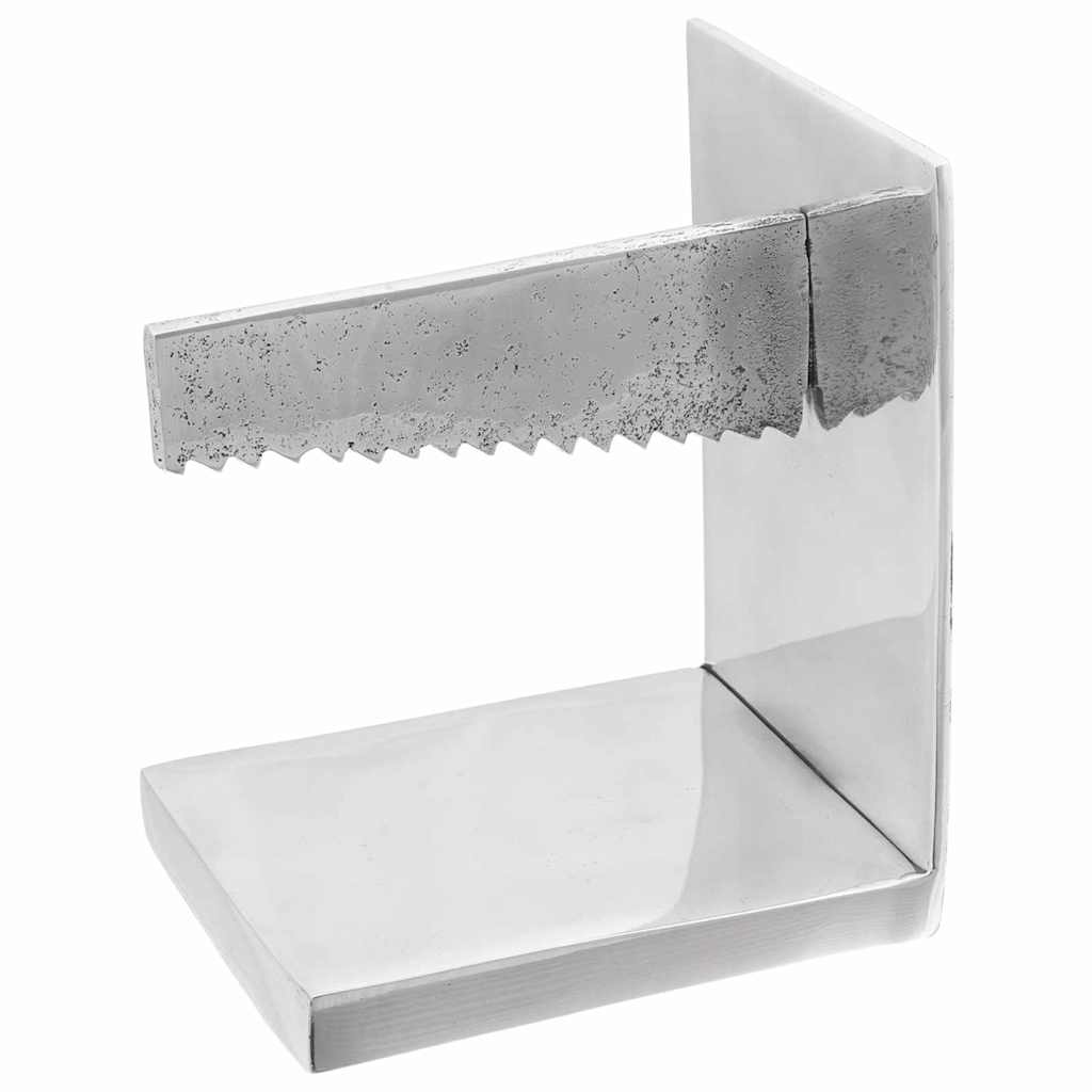 Raamatutoed 2 tk Hõbedane 11 x 14 x 17,5 cm Alumiinium