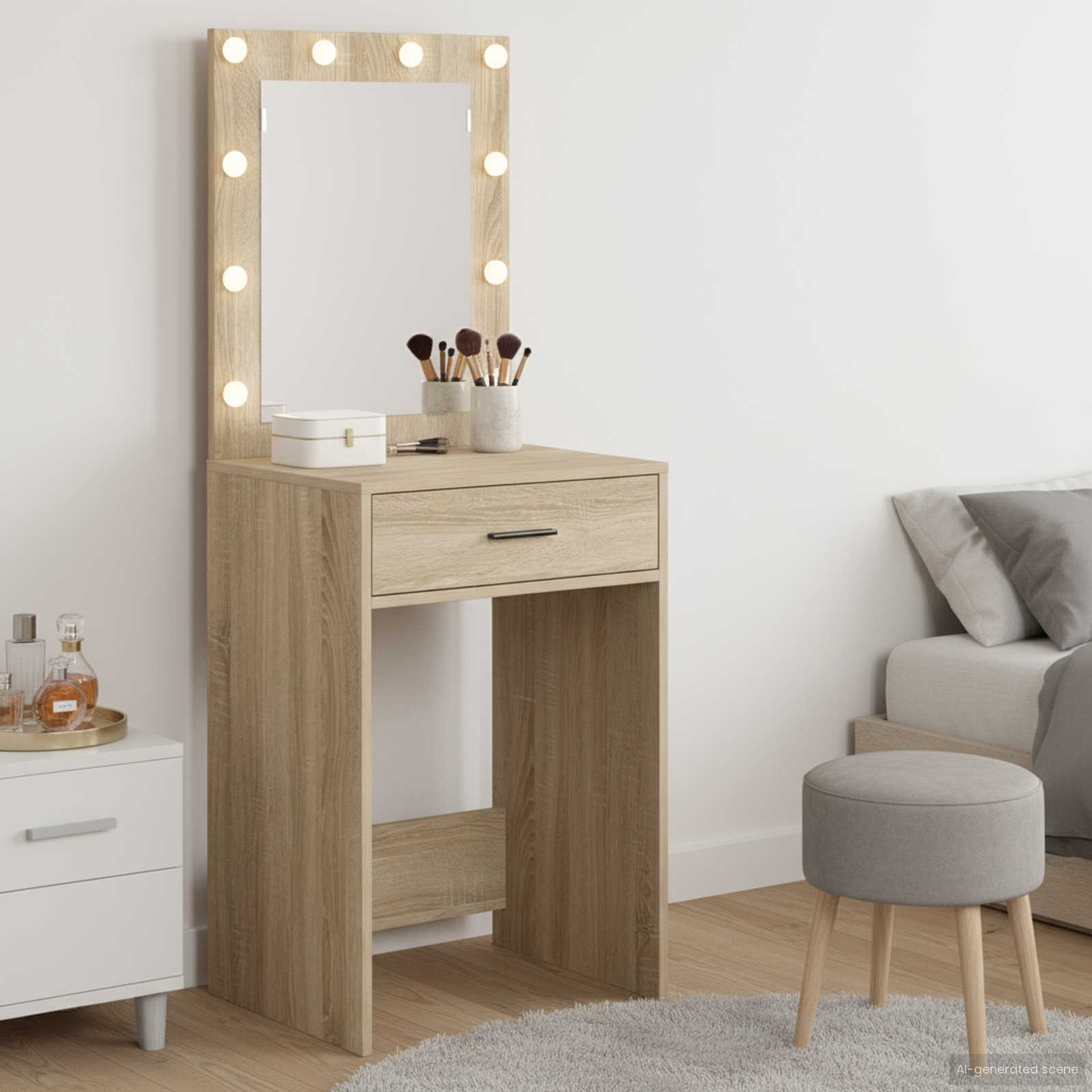 Riietumislaud Sonoma tamm 50 x 41 x 135 cm Tehispuit