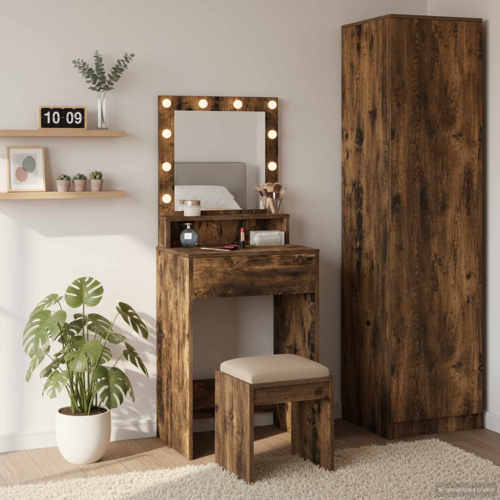 Riietumislaud Suitsetatud tamm 50 x 41 x 135 cm Tehispuit