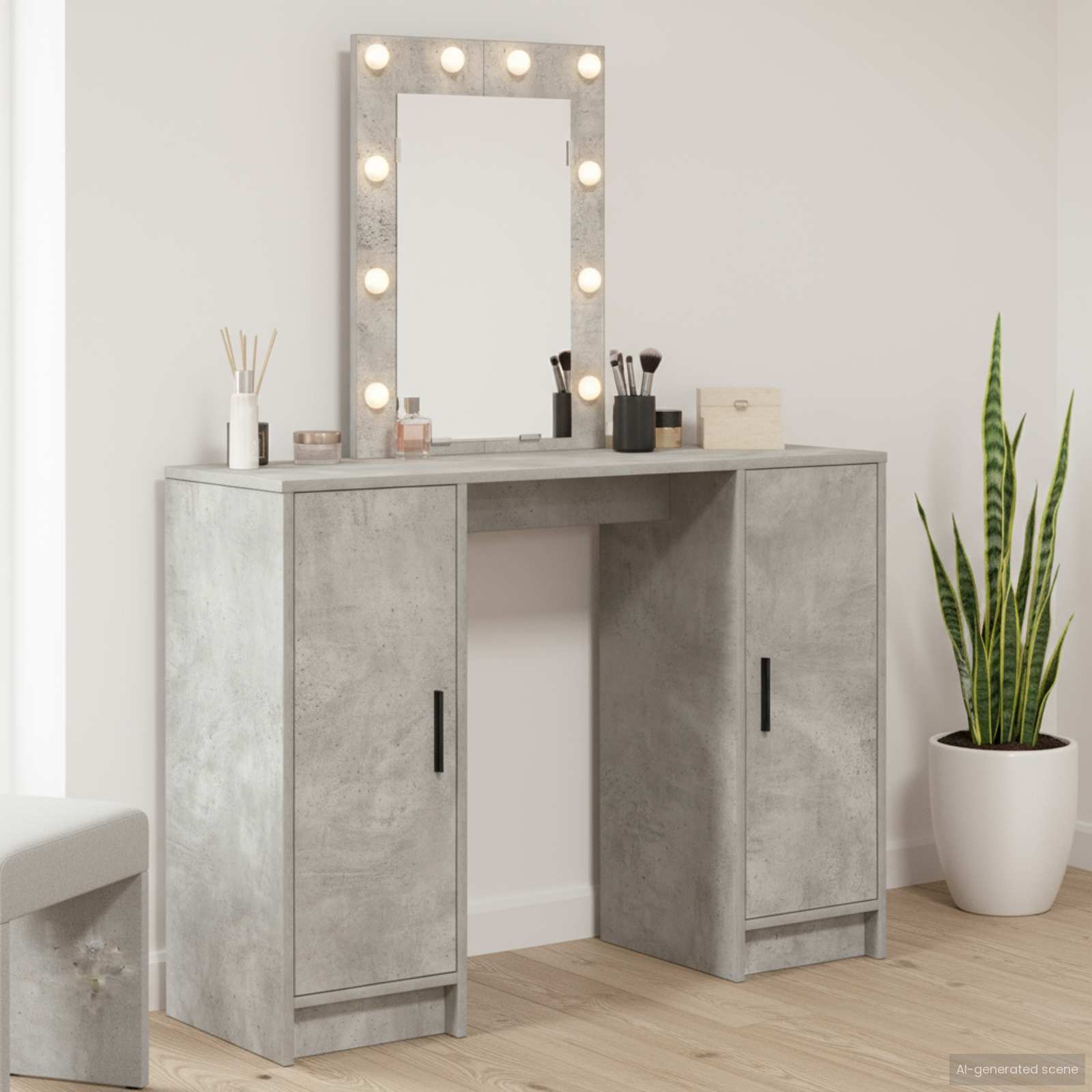 Riietumislaud Helehall 102 x 33 x 135 cm Tehispuit