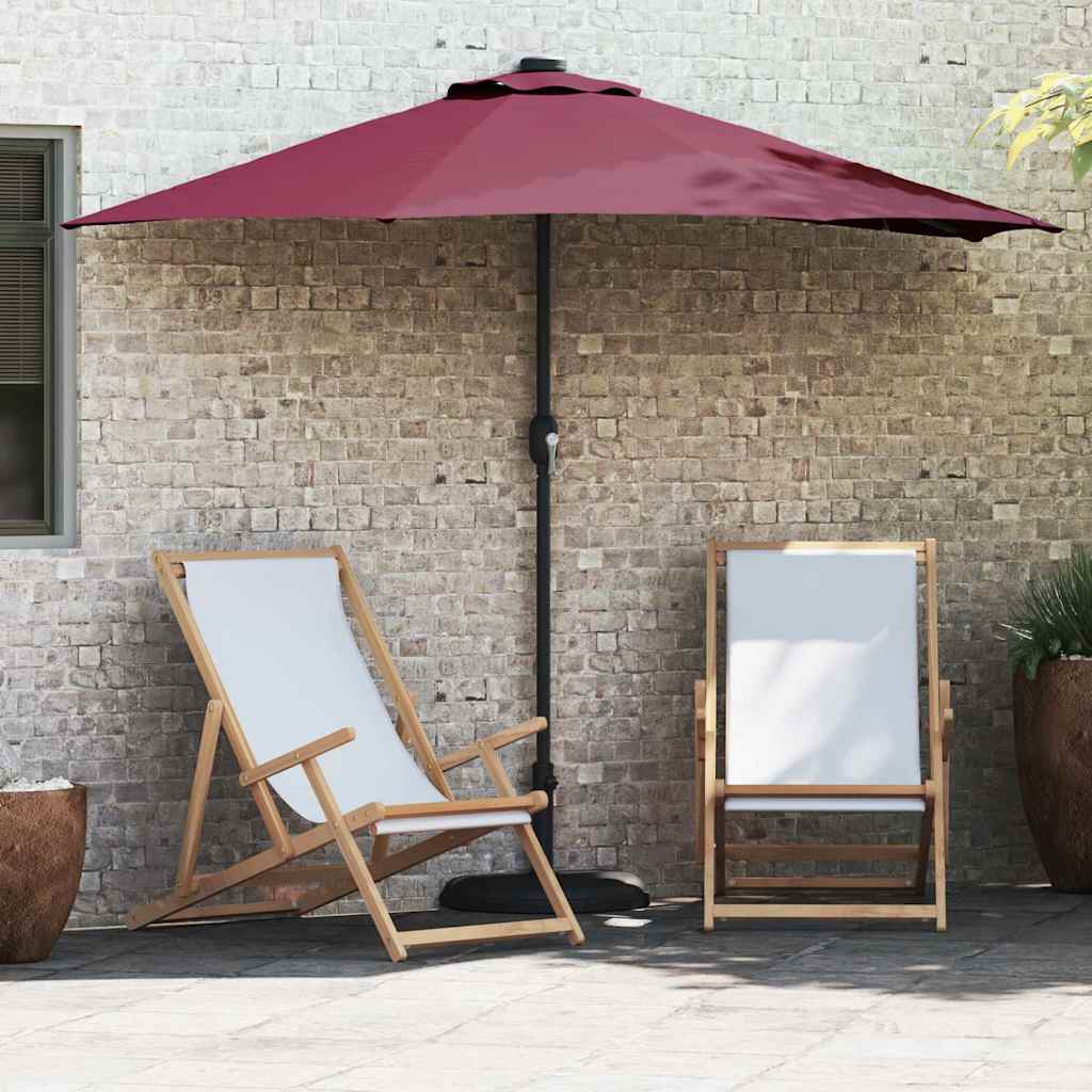 Aedapara 294 x 150 x 224 cm Polüester ja teras Bordeaux punane