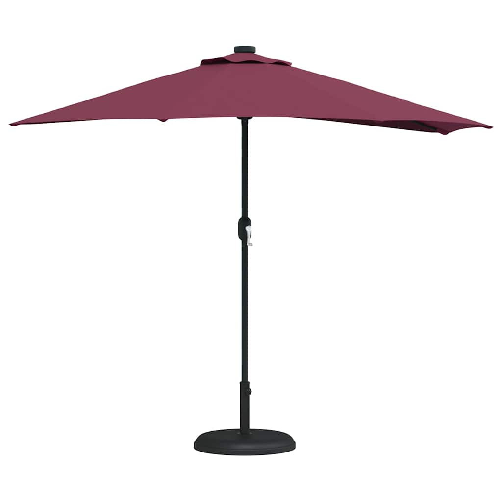 Aedapara 294 x 150 x 224 cm Polüester ja teras Bordeaux punane