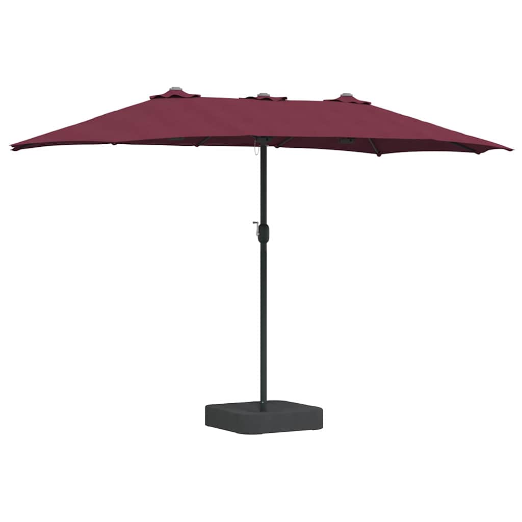 Aedapara 385 x 209 x 244 cm Polüester ja teras Bordeaux punane