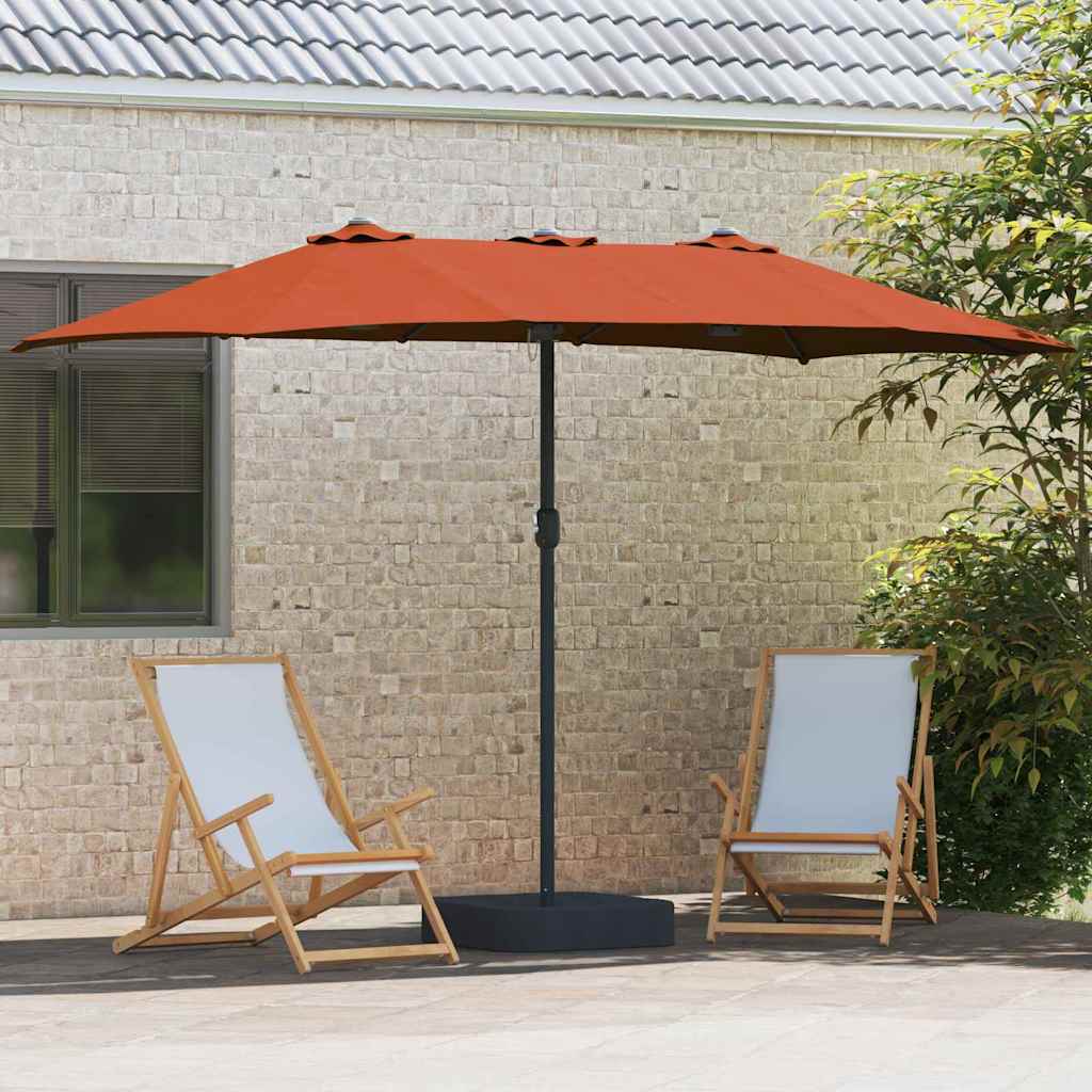Aedapara 385 x 209 x 244 cm Polüester ja teras Terrakota