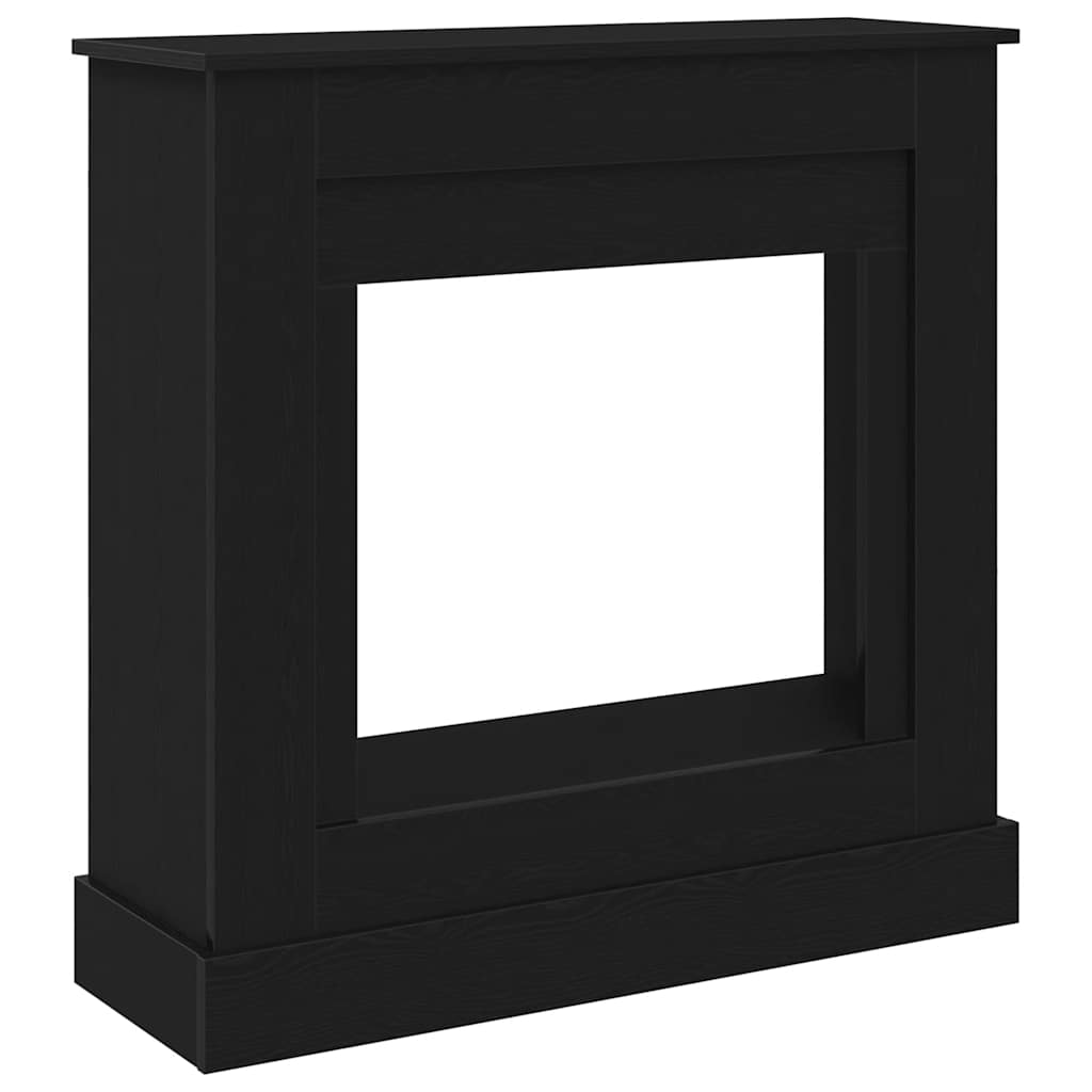 Kaminaümbrus Must Tamm 90x30x90 cm Engineered Wood