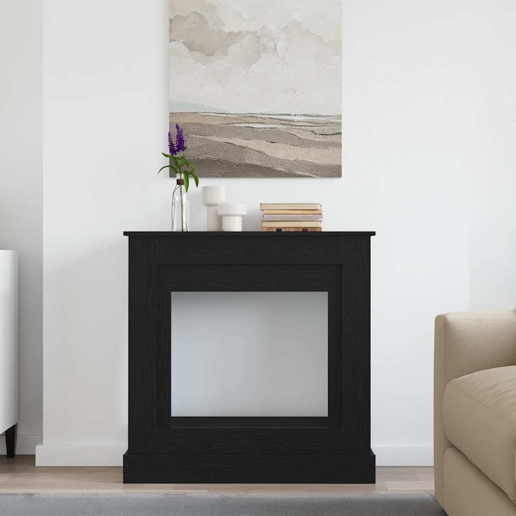 Kaminaümbrus Must Tamm 90x30x90 cm Engineered Wood