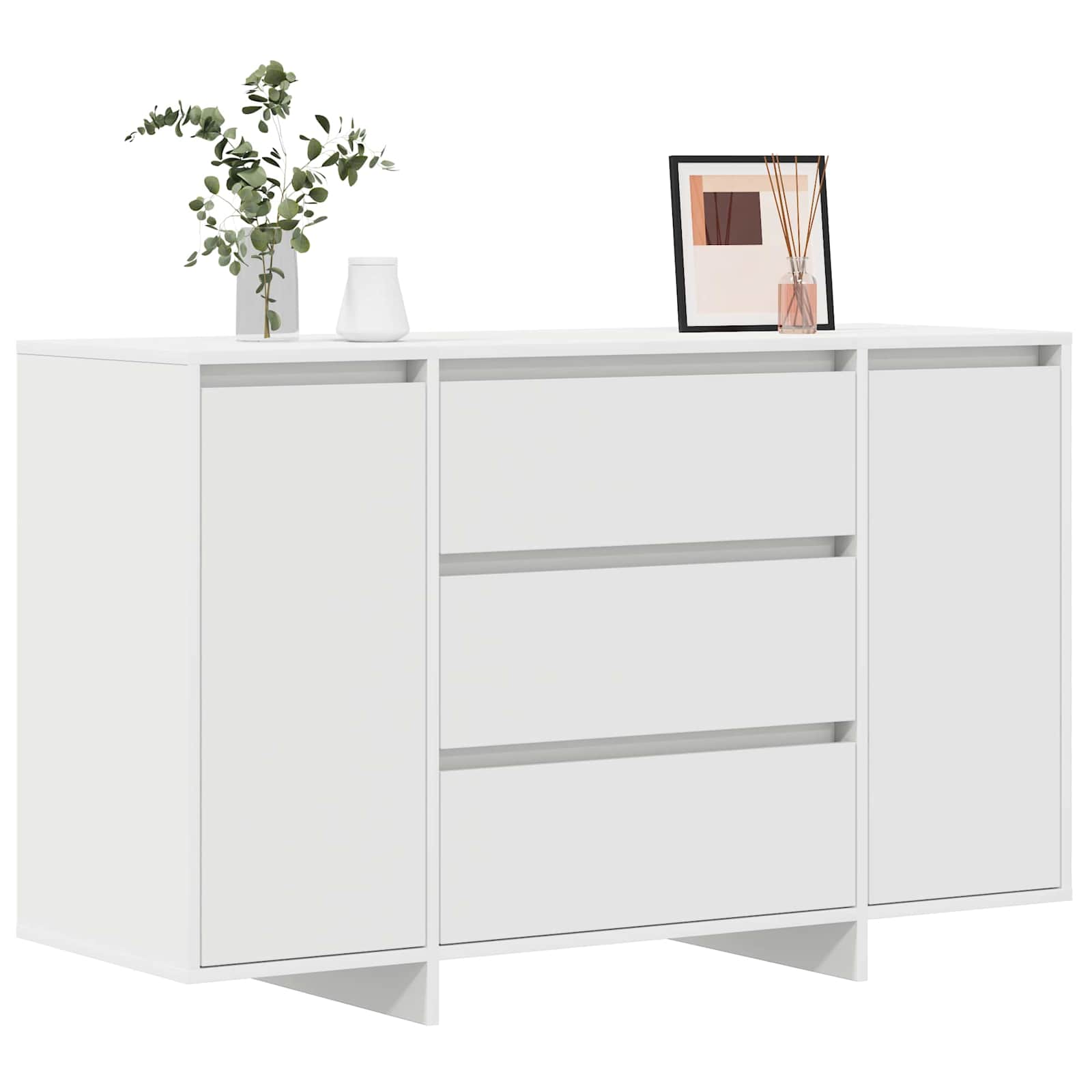 Kõide sahtliga Valge 120 x 41 x 75 cm Tehispuit