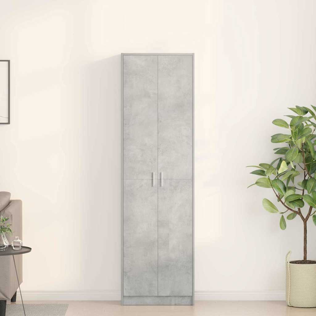 Garderoobikapp Betoonhall 55 x 25 x 189 cm Tehispuit