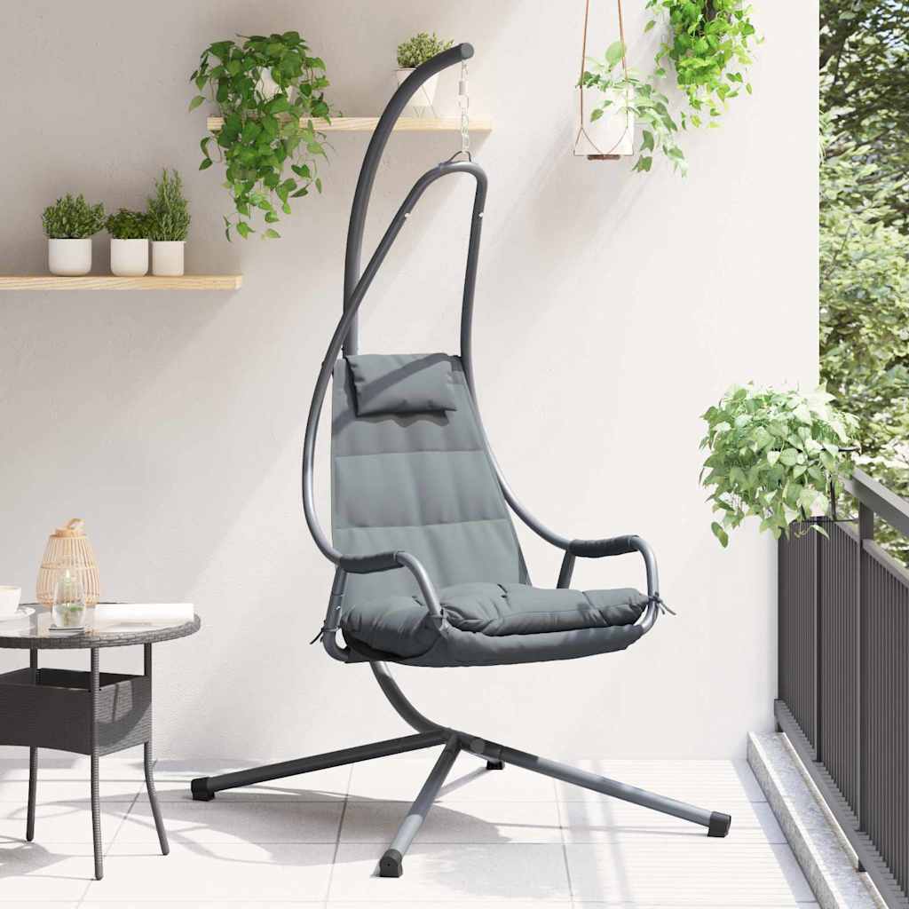 Rippuv munakujuline tool Teras 94 x 107 x 196,5 cm Antratsiit