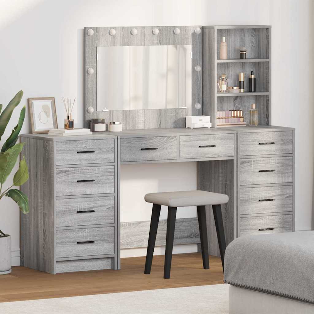 Riietumislaud 3 tk Hall Sonoma 78,5 x 41 x 135 cm Tehispuit
