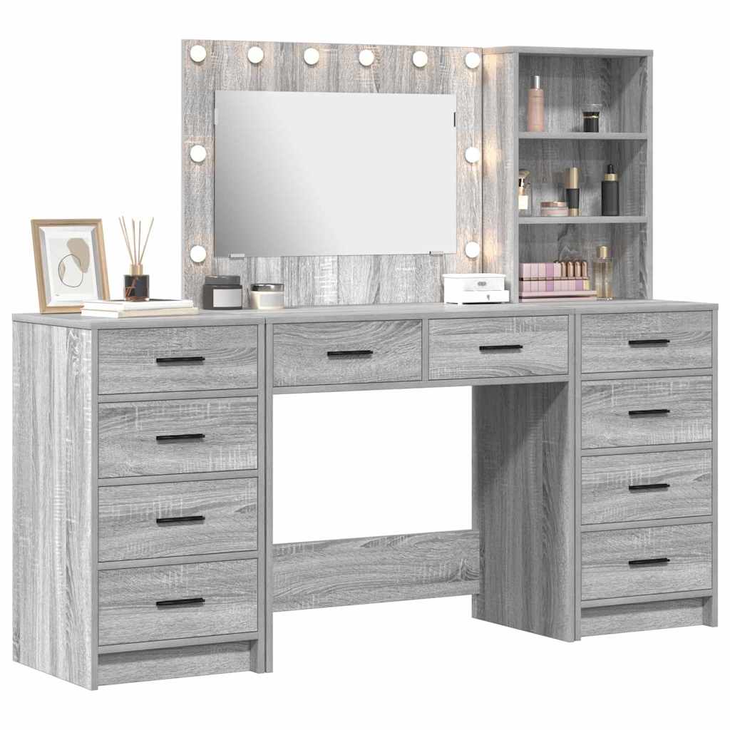 Riietumislaud 3 tk Hall Sonoma 78,5 x 41 x 135 cm Tehispuit