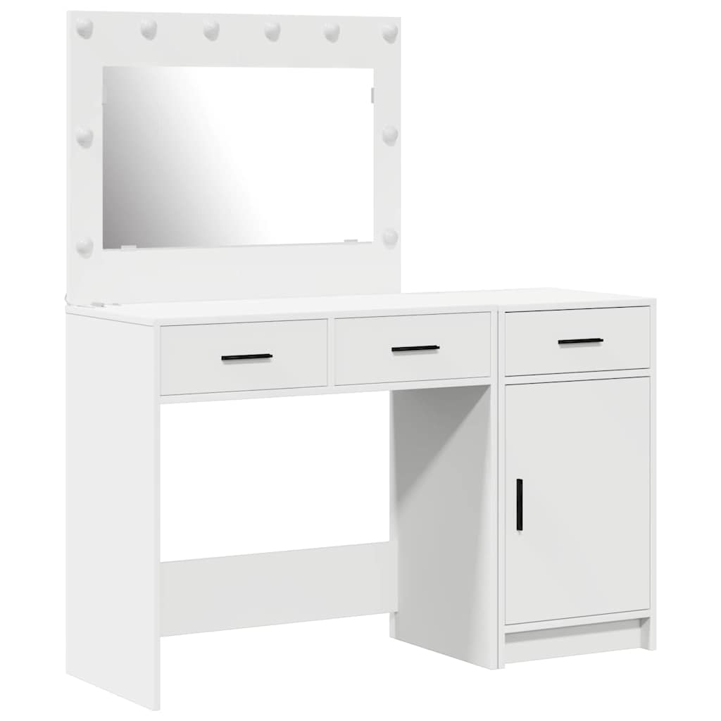 Riietumislaud 2 tk Valge 40 x 41 x 75 cm Tehispuit