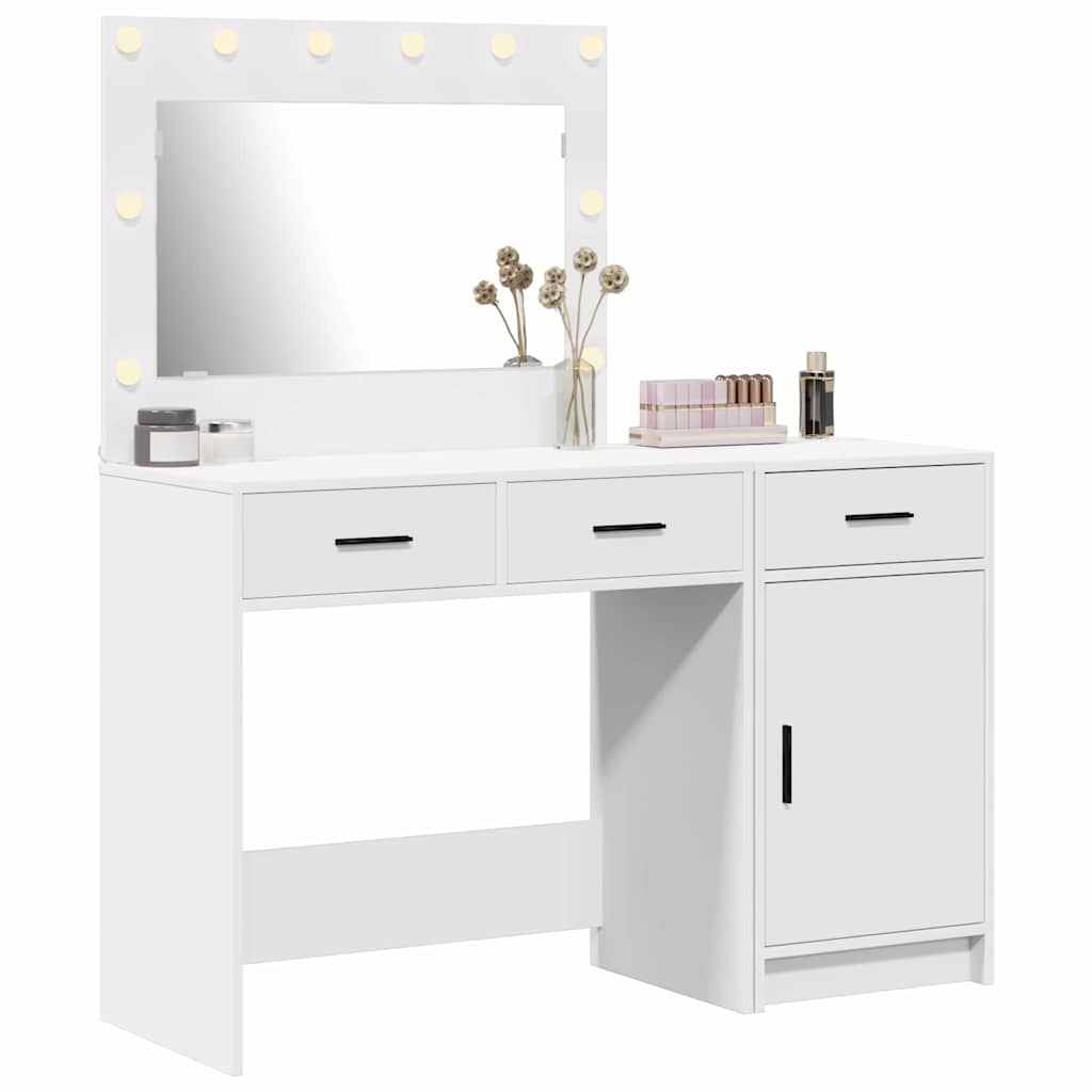 Riietumislaud 2 tk Valge 40 x 41 x 75 cm Tehispuit