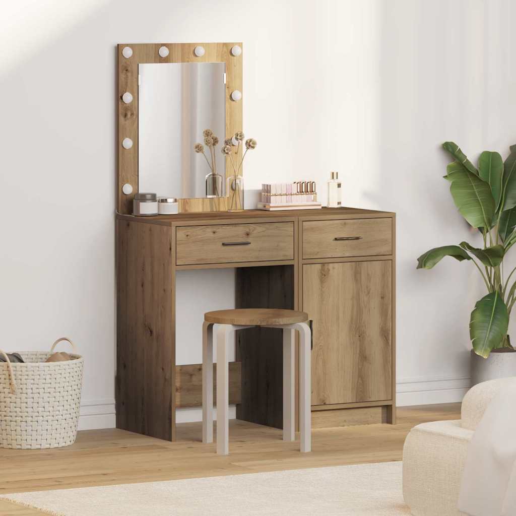 Riietumislaud 2 tk Pruun 50 x 41 x 135 cm Tehispuit