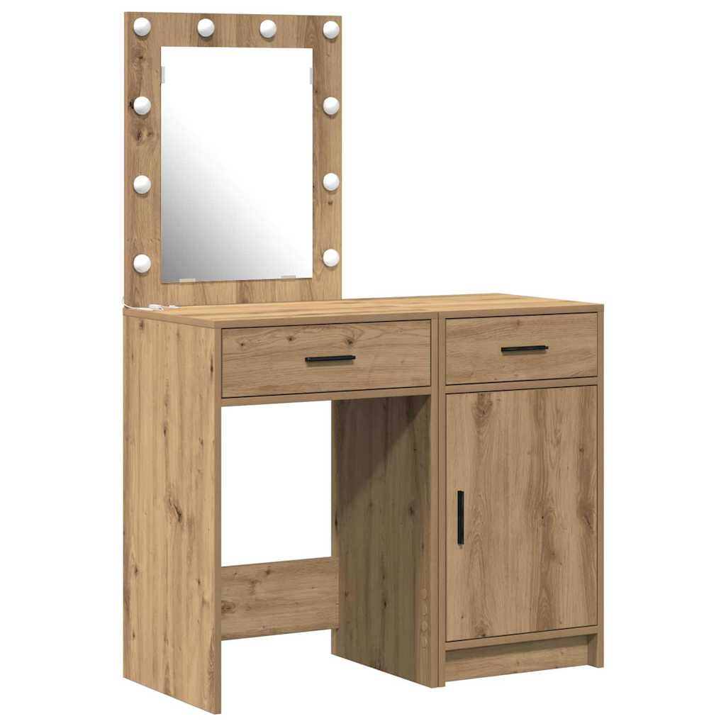 Riietumislaud 2 tk Pruun 50 x 41 x 135 cm Tehispuit
