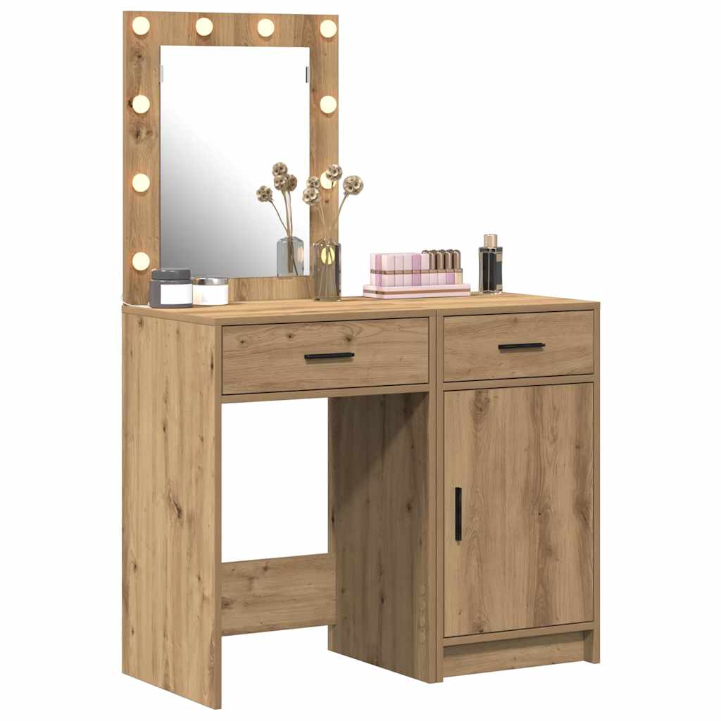 Riietumislaud 2 tk Pruun 50 x 41 x 135 cm Tehispuit