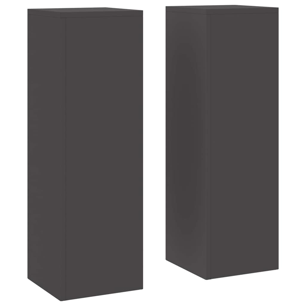 Taimede alus 2 tk Must 24 x 24 x 75 cm Külmvalmistatud teras