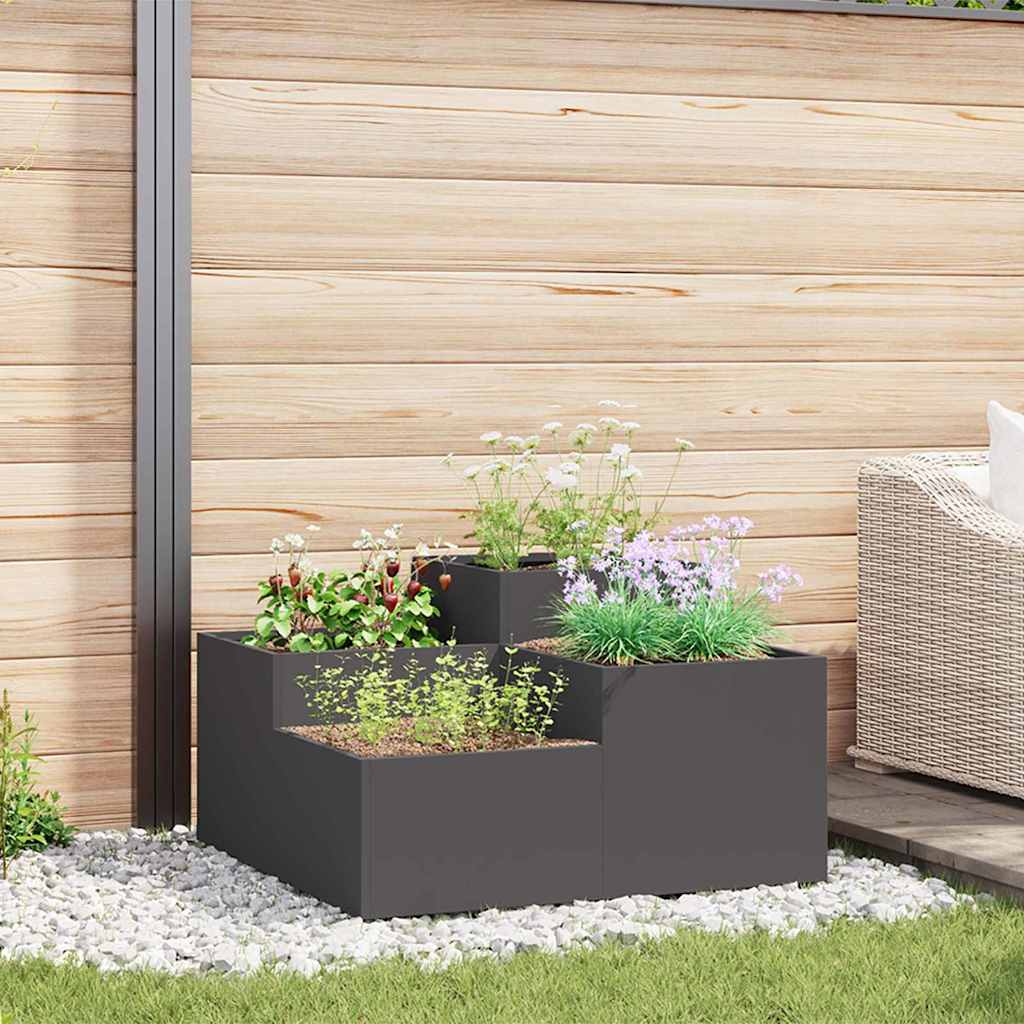 Aia istutuspot Must 100 x 100 x 48 cm Teras