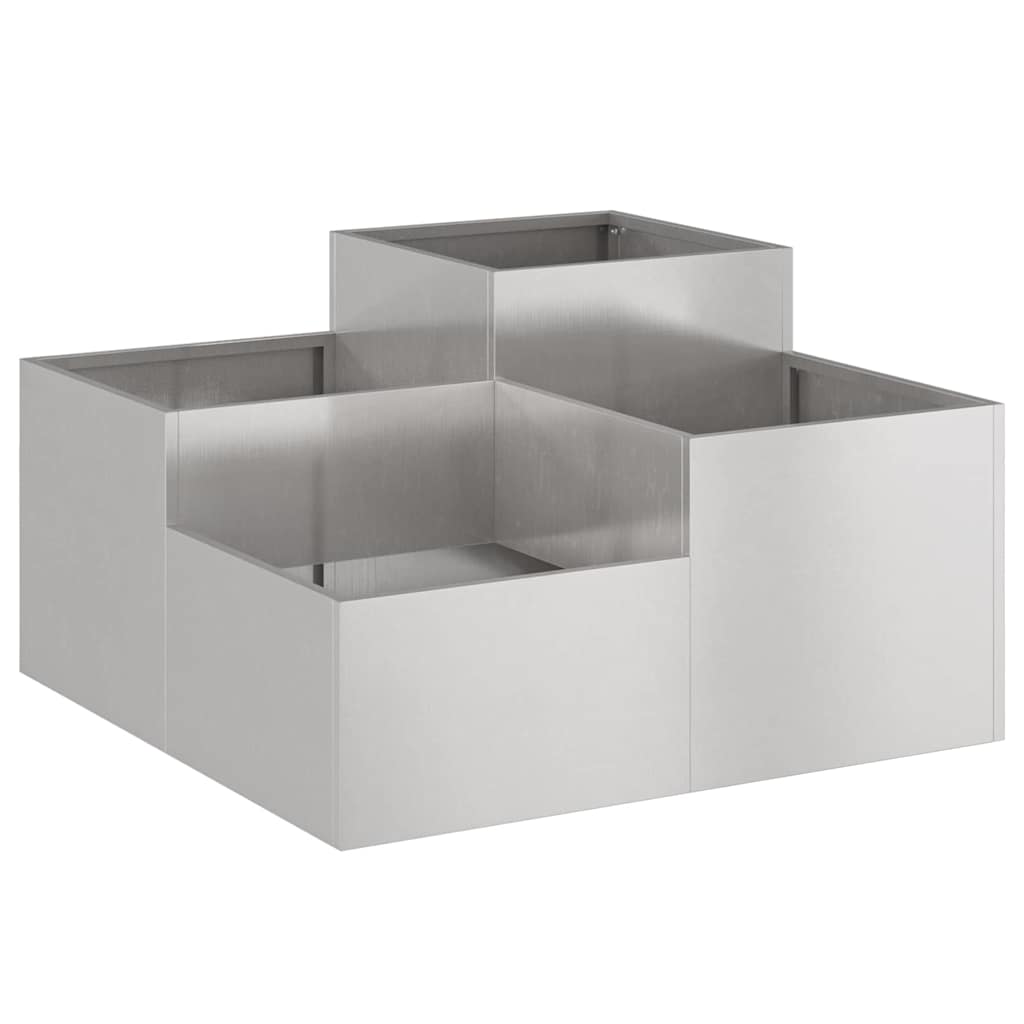Aia istutuspot Hõbedane 100 x 100 x 48 cm Roostevaba teras