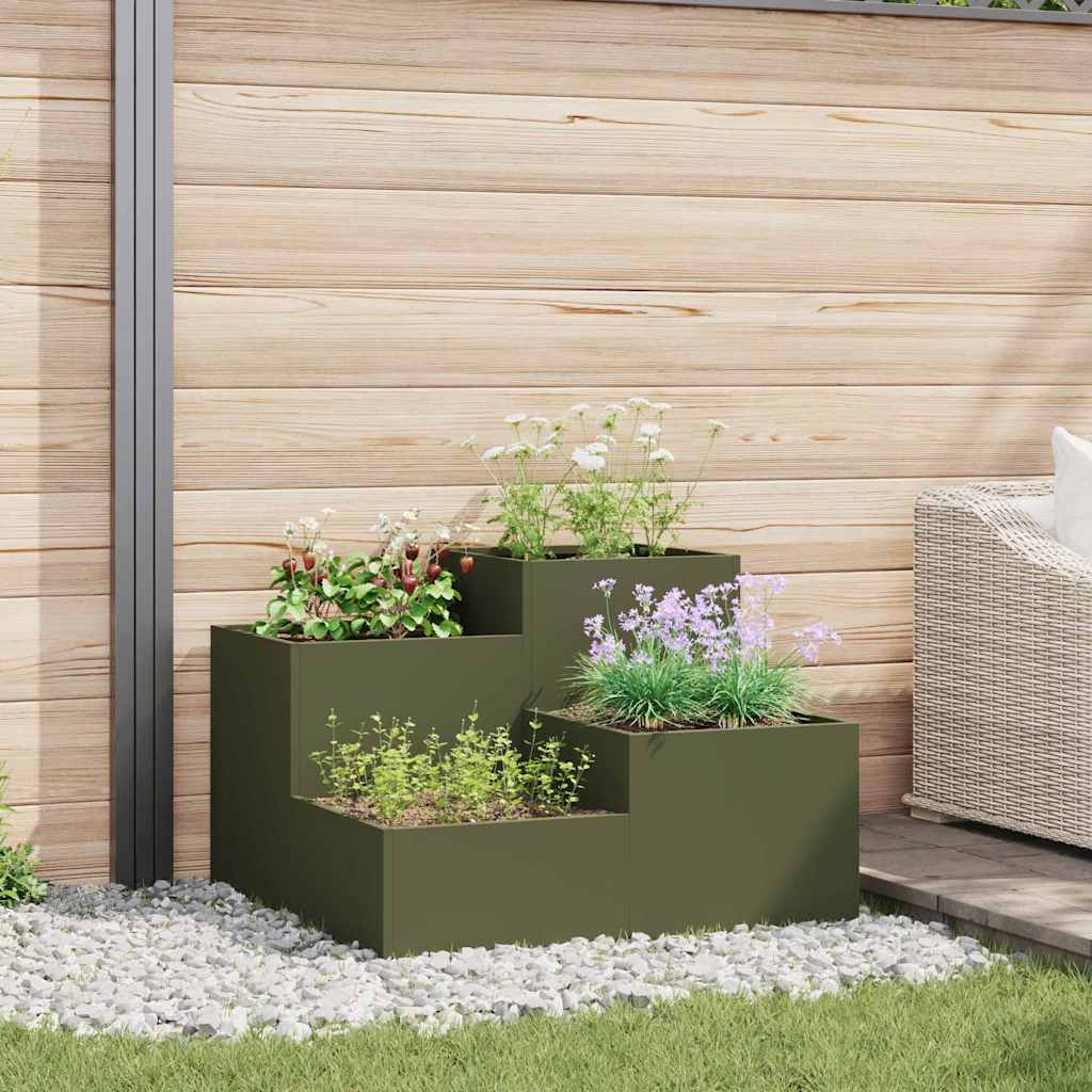 Aia istutuspot Oliiviroheline 80 x 80 x 60 cm Teras