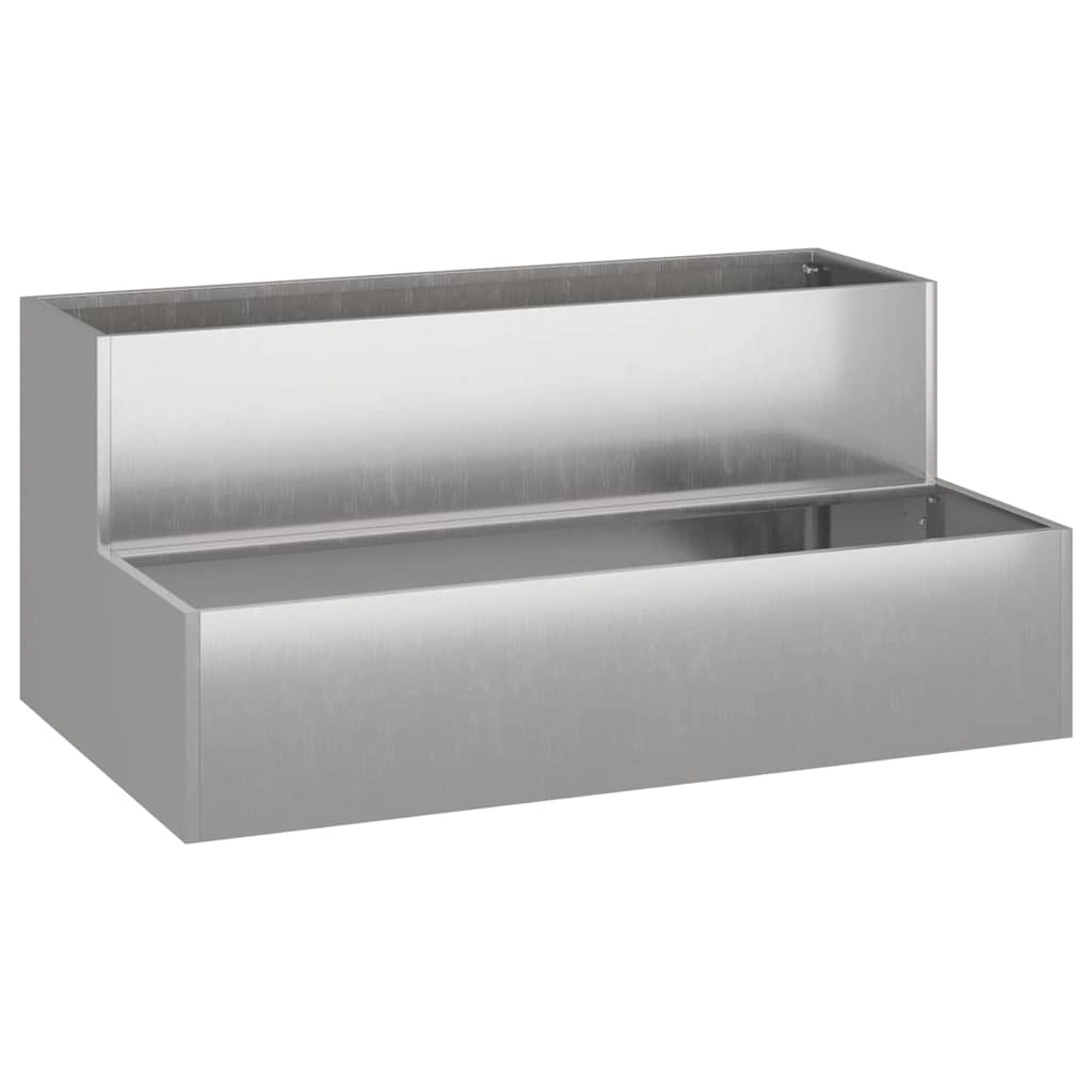 Aia istutuspot Hõbedane 100 x 60 x 45 cm Roostevaba teras