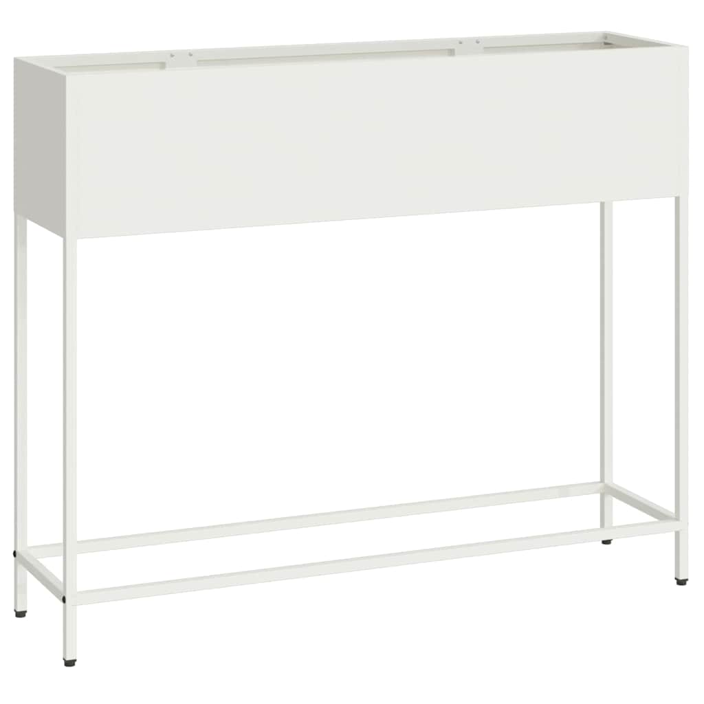 Tõstetud aiataimelava Valge 100 x 26 x 82 cm Teras