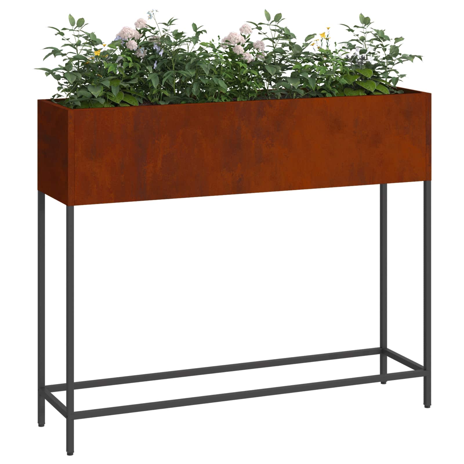 Tõstetud aiataimelava Rooste 100 x 26 x 82 cm terase tüüp
