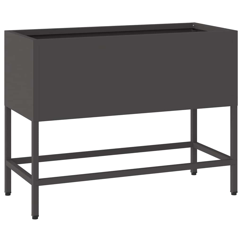 Tõstetud aiataimelava Must 60 x 26 x 45 cm Teras