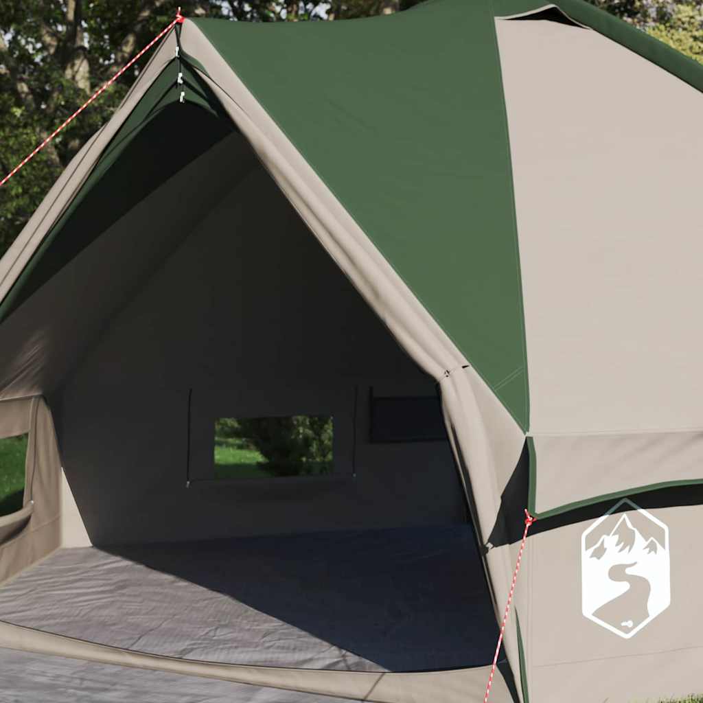 Teepee Telk 6-Inimesele 6-kohaline Roheline ja Valge