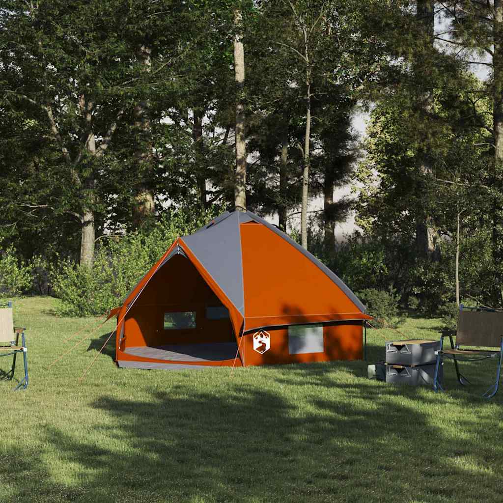 Teepee telk 4-inimeseline 4-kohaline Hall ja oranž