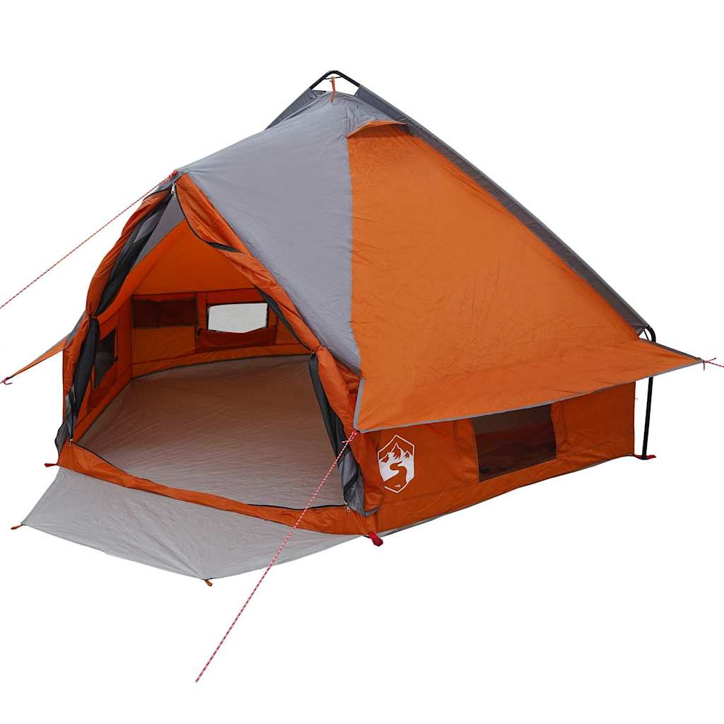 Teepee telk 4-inimeseline 4-kohaline Hall ja oranž