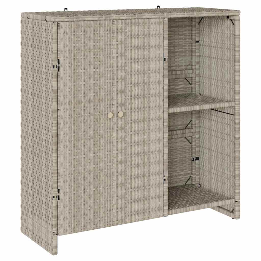 Hoiukapp riiuliga uksega Helehall 100 x 36 x 102 cm Rotang