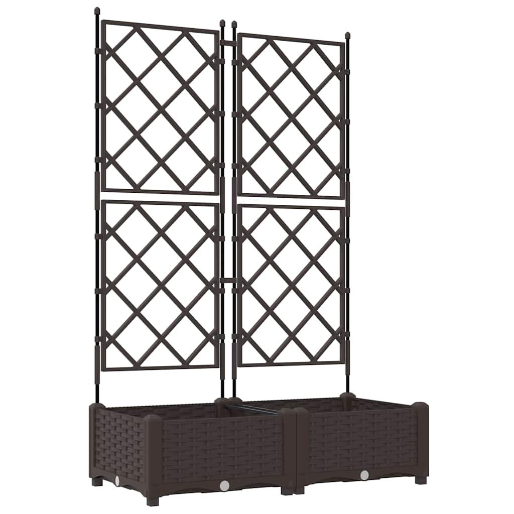 Aia istutuspot 2 tk Pruun 80 x 40 x 125,5 cm PP