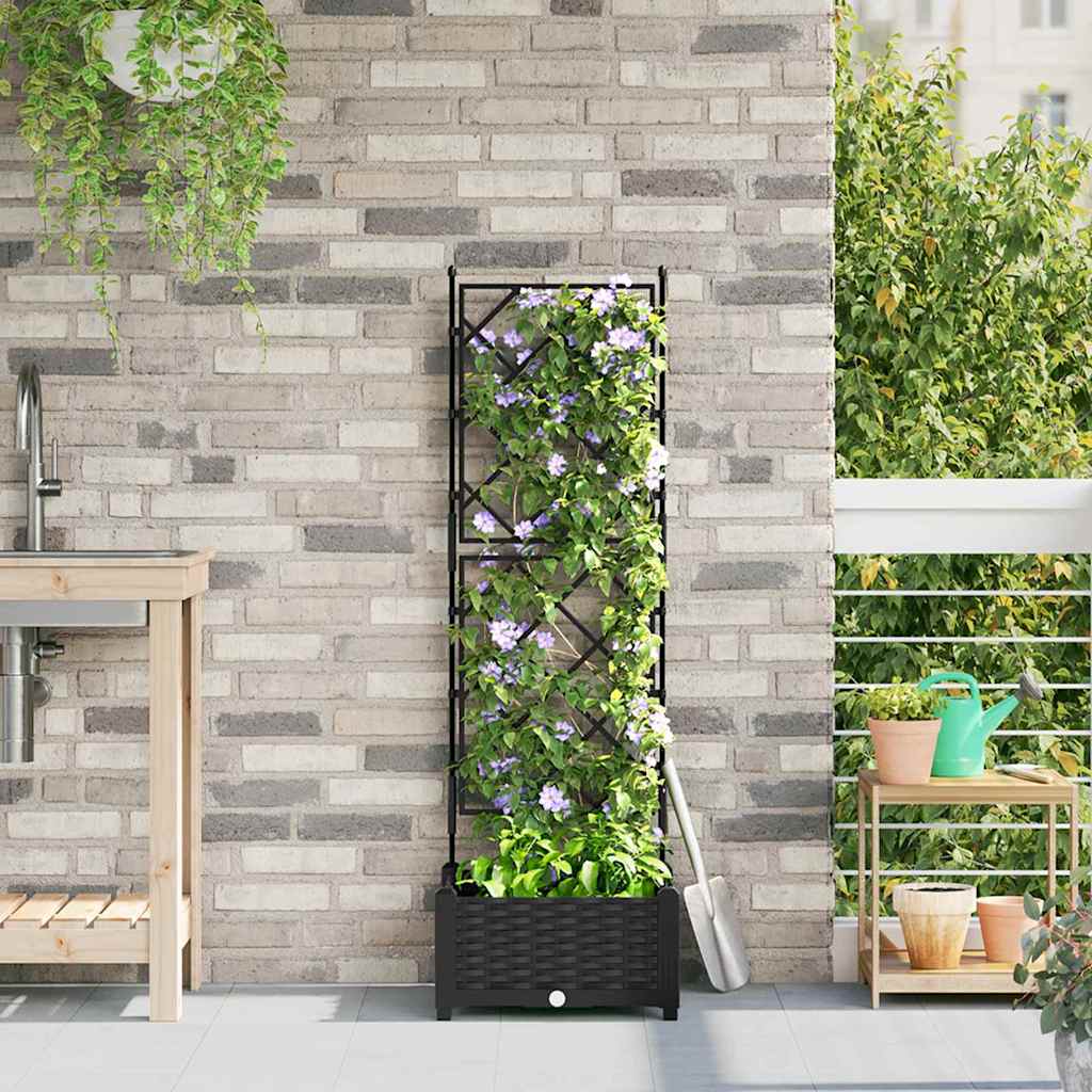 Aia istutuspot Must 40 x 40 x 125,5 cm PP
