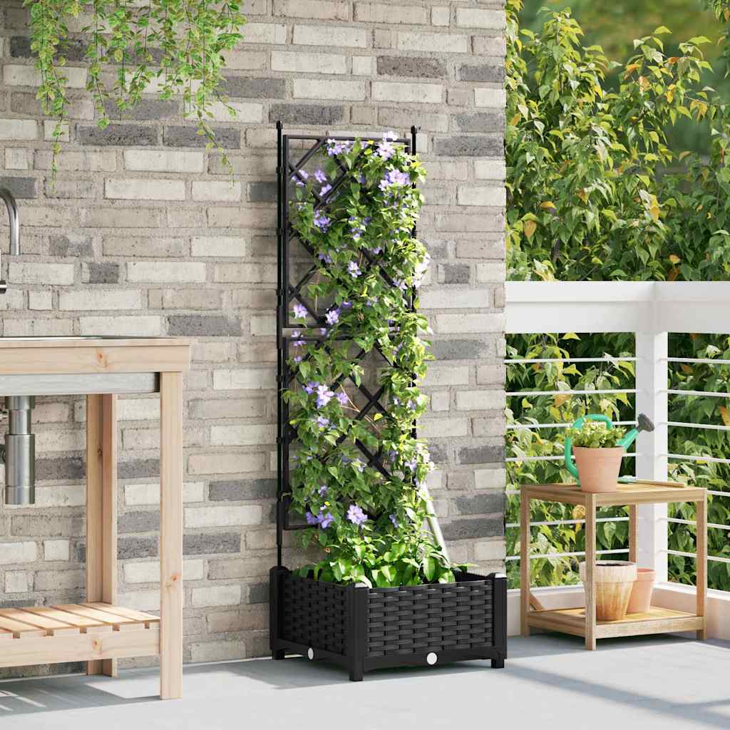 Aia istutuspot Must 40 x 40 x 125,5 cm PP