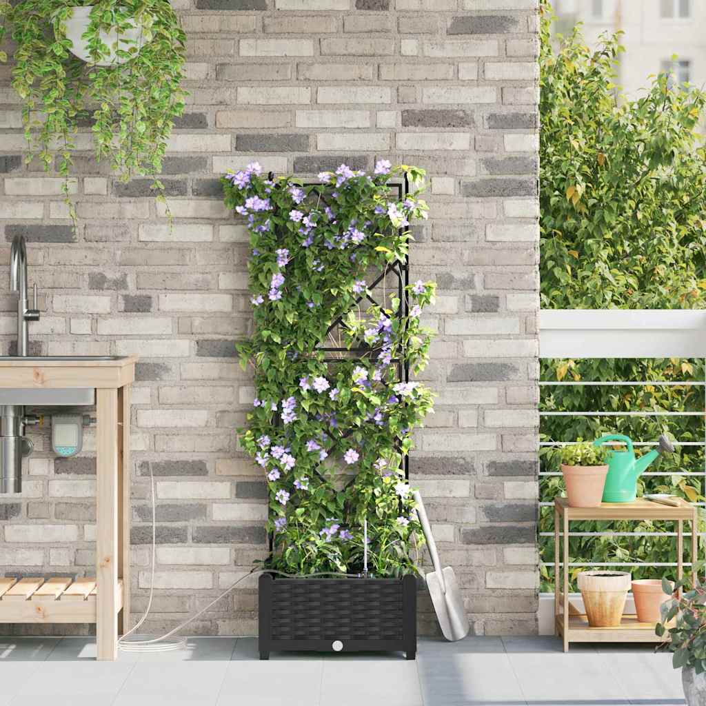 Aia istutuspot Must 40 x 40 x 126 cm PP