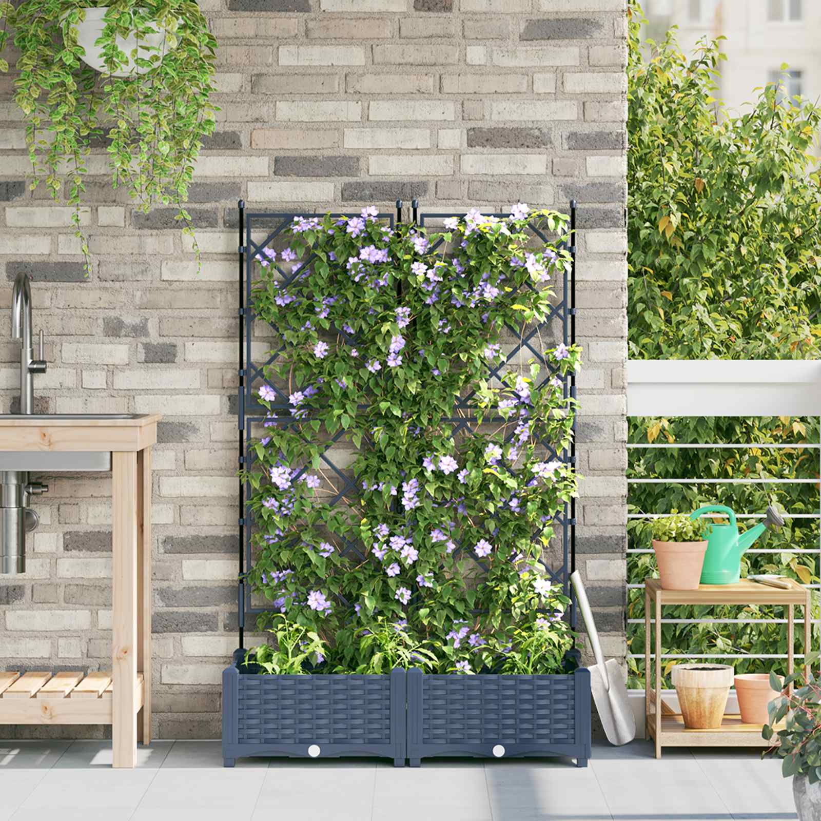 Aia istutuspot 2 tk Hall 80 x 40 x 125,5 cm PP
