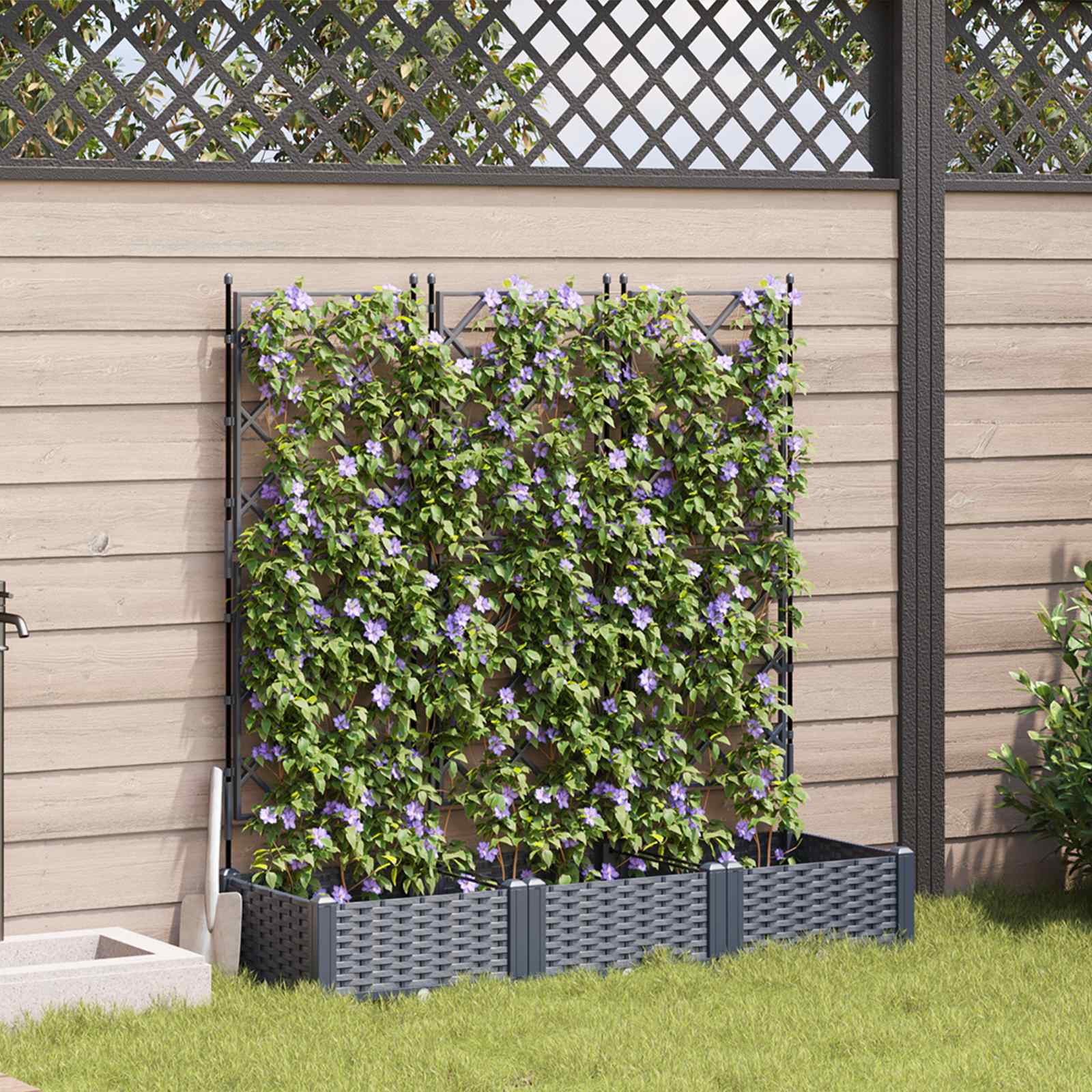 Aia istutuspot 3 tk Hall 120 x 40 x 125,5 cm PP