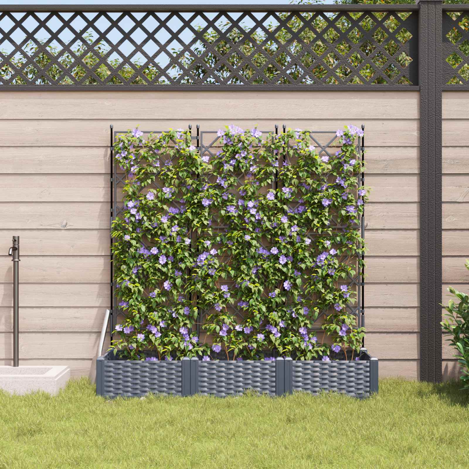 Aia istutuspot 3 tk Hall 120 x 40 x 125,5 cm PP