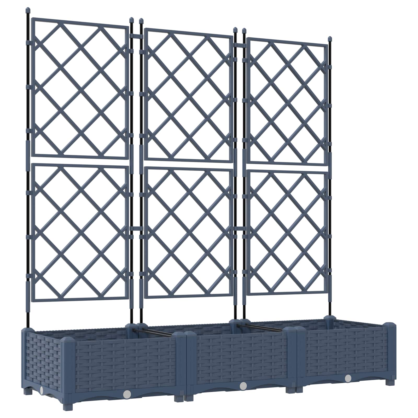 Aia istutuspot 3 tk Hall 120 x 40 x 125,5 cm PP