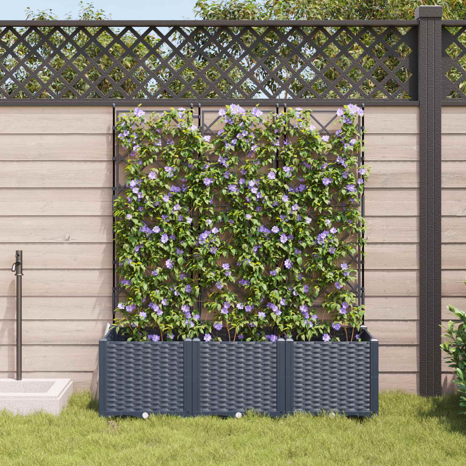 Aia istutuspot 3 tk Hall 120 x 40 x 143 cm PP