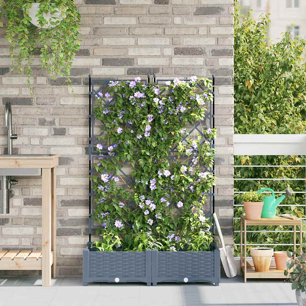 Aia istutuspot 2 tk Helehall 80 x 40 x 125,5 cm PP
