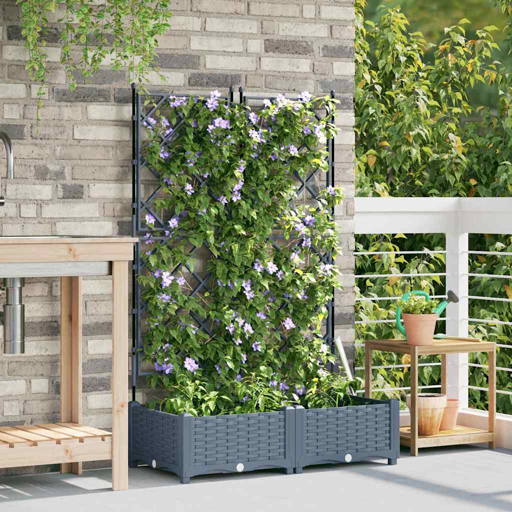 Aia istutuspot 2 tk Helehall 80 x 40 x 125,5 cm PP