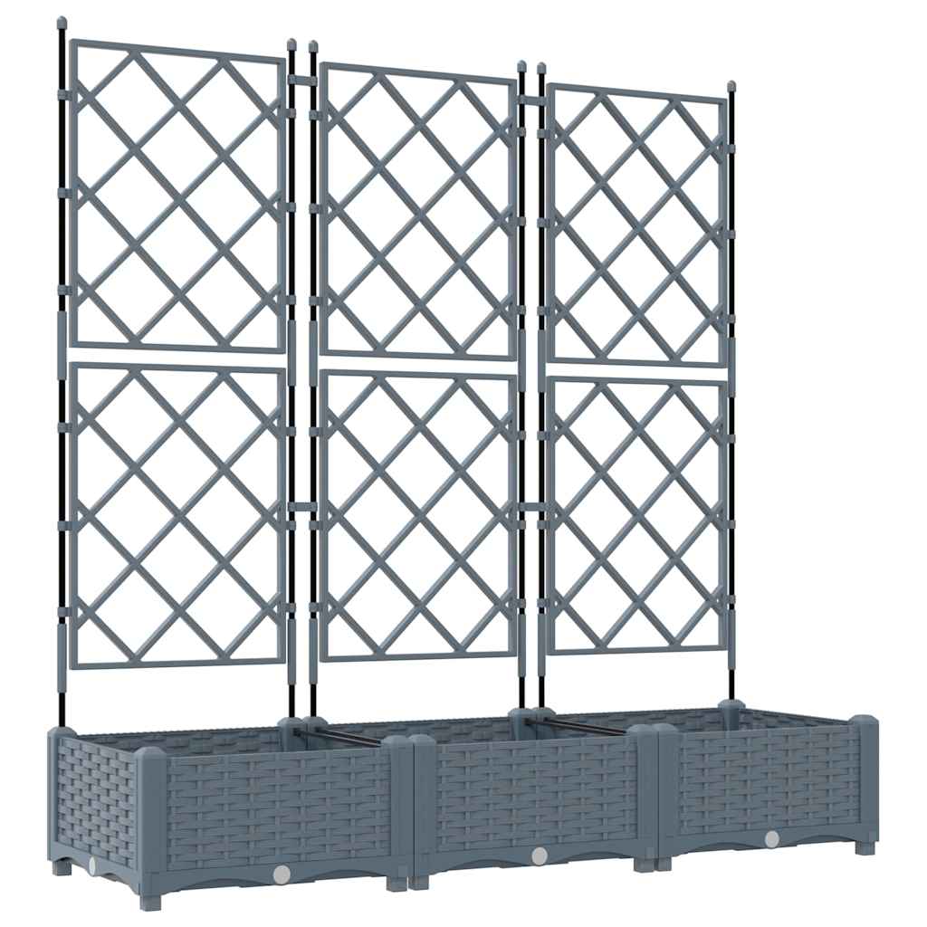 Aia istutuspot 3 tk Helehall 120 x 40 x 125,5 cm PP