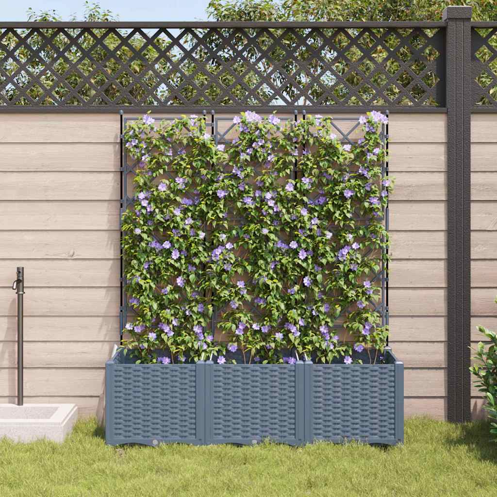 Aia istutuspot 3 tk Helehall 120 x 40 x 143 cm PP