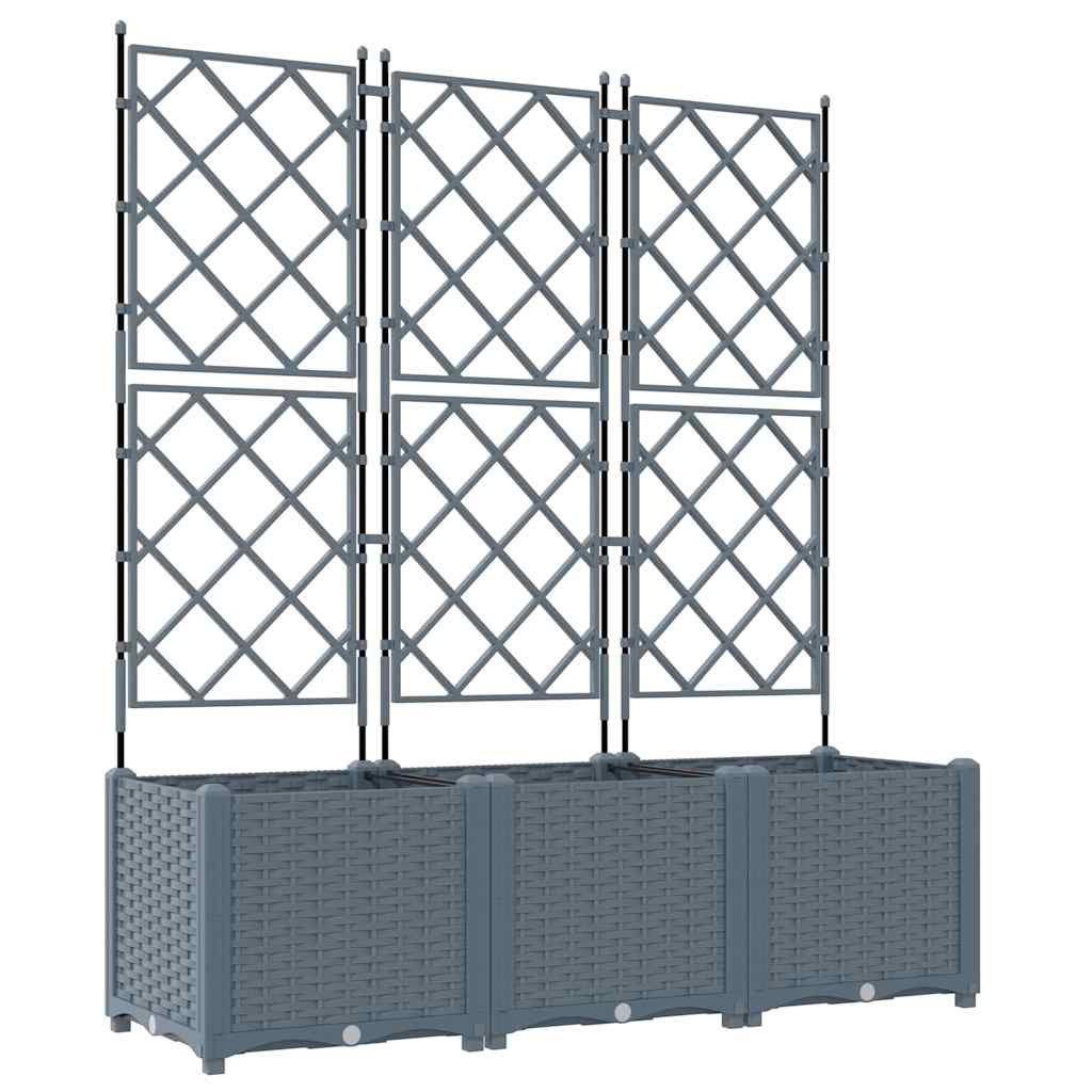 Aia istutuspot 3 tk Helehall 120 x 40 x 143 cm PP